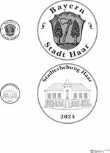 Lade das Bild in den Galerie-Viewer, STADT HAAR ERHEBUNGSMEDAILLE