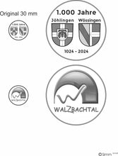 Lade das Bild in den Galerie-Viewer, Jubiläumsmedaille 1000 Jahre Jöhlingen/Wossingen